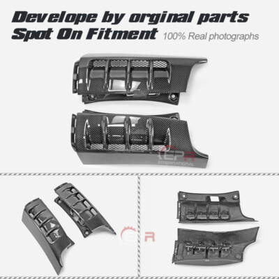For Noah Voxy ZZR80 SBLKV1 Type Carbon Fiber Rear Conrner Duct