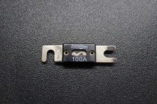 1 PACK 100 AMP ANL FUSE FUSES NICKEL PLATED INLINE WAFER CAR AUDIO STEREO ANL100