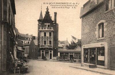 CPA 22 - ST-QUAY-PORTRIEUX (C. d'Arm.) Kreuzung rue Jeanne d'Arc et de la Plage
