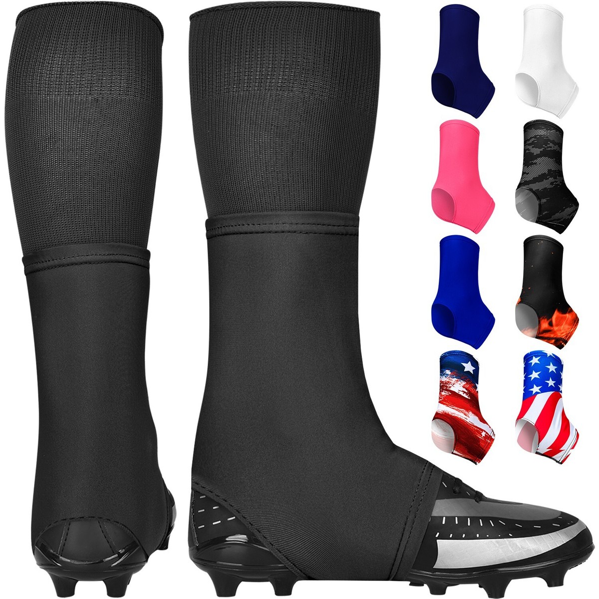 Exxact Sports Spats Football Cleat Covers for Men Boys to Cover