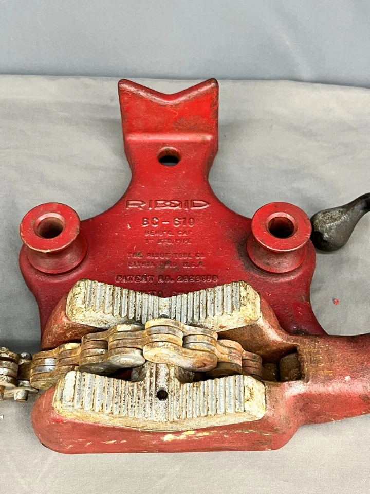 Ridgid BC-610 - 1/4 pulg. a 6 pulgadas. Capacidad de tubería, tornillo superior banco tornillo de cadena Foto 2 de 4