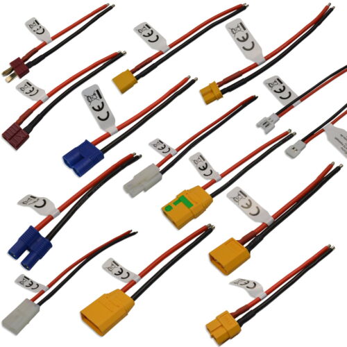 XT30 60 90 EC3 EC5 T-Plug Tamiya cable St/Bu conector cable de conexión Lipo - Imagen 1 de 20