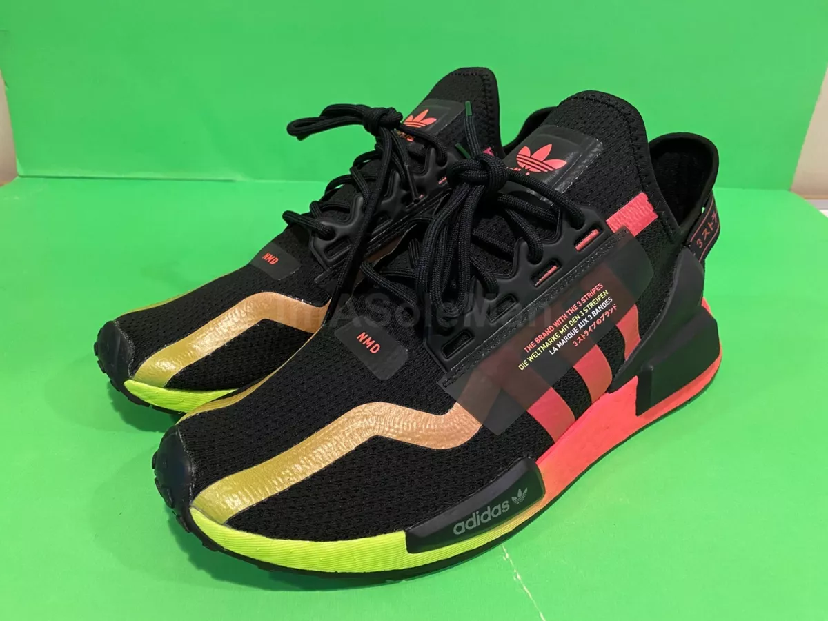 adidas nmd_r1 core black signal green