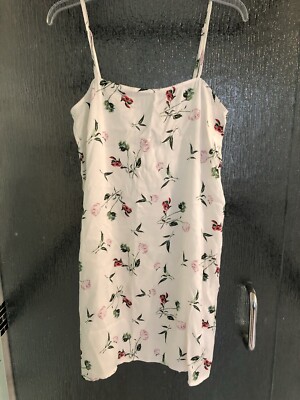 NWT NA-KD spaghetti strap slip mini  dress floral print  sz 36 US small 