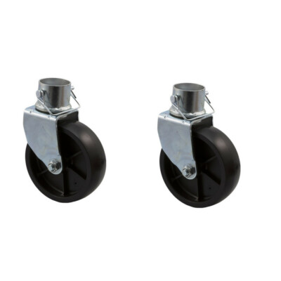 6'' Trailer Jack Swivel Caster Wheel with Pin Boat Hitch Replacement Removable