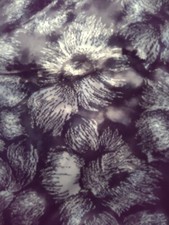 BLACK SILVER FAUX FAKE FUR FABRIC 1 YD x 56" WIDE SILKY FEEL