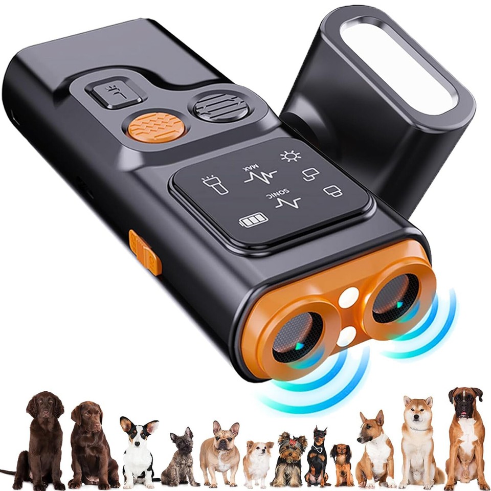 Rechargeable Sonic Bark Deterrent for Dogs Ultrasonic Dog Bark
