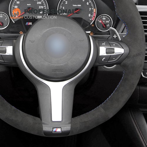MEWANT Custom Alcantara Steering Wheel Cover for BMW F30 F34 F22 F23 F32 F33 F36 - Picture 5 of 11