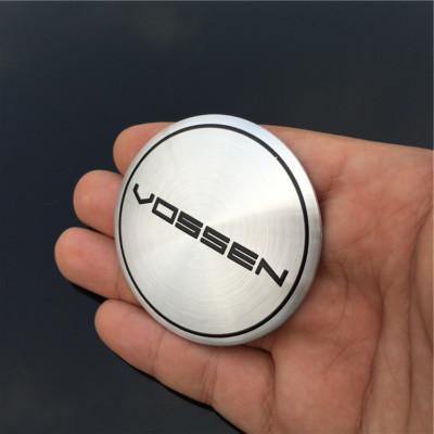 4pcs Aluminum Vossem Car Wheel Center Hub Cap Badges Emblems Decal Sticker 56mm
