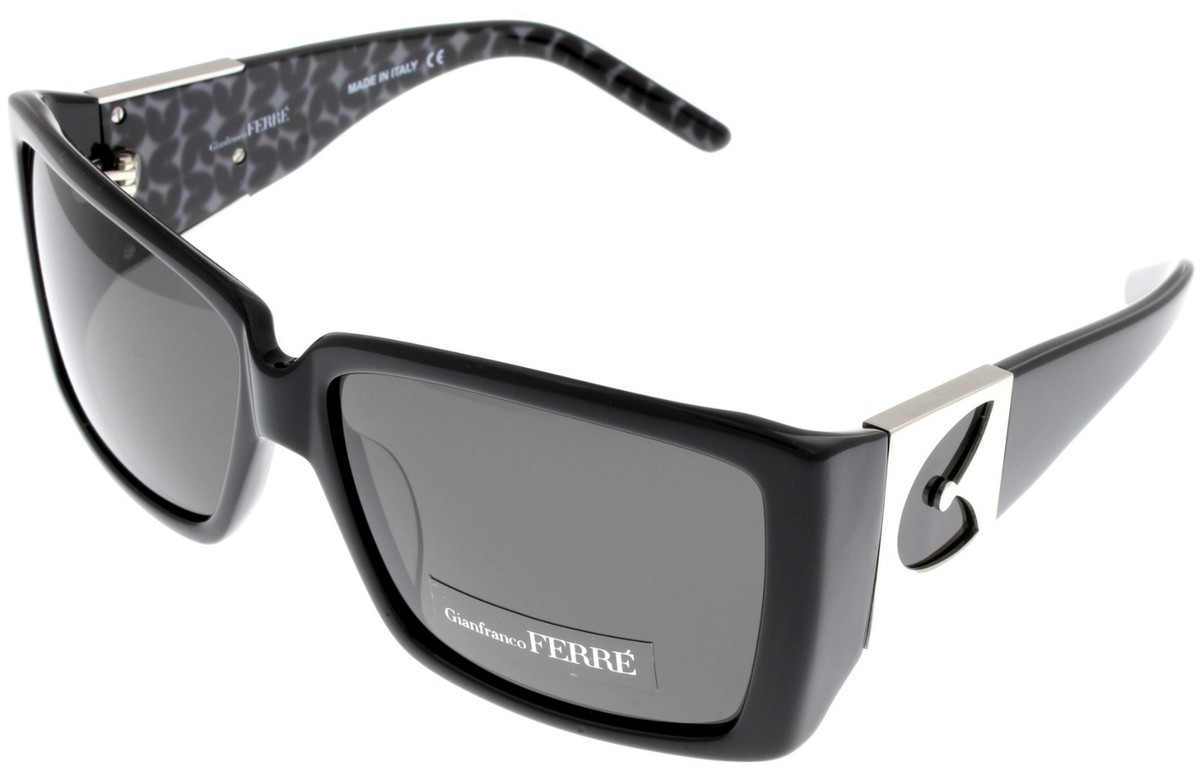 Gianfranco Ferré Black rectangular shape Sunglasses Italy in case Gianfranco Ferre GF68301 115 C – Vintage Frames Company main image 4
