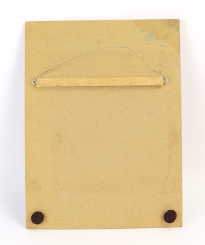 Vintage Ölgemälde surrealistisches Porträt junges Mädchen mit Zöpfen - Bild 8 von 8