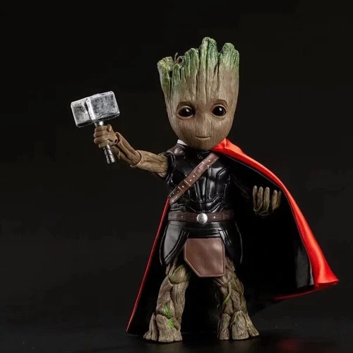 Guardians of The Galaxy Groot Cosplay Thor Action Figure Boxed 10in Toy Gift - Picture 10 of 18