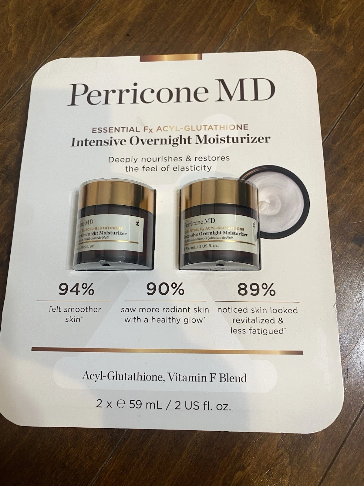 PerriconeMD Essential Fx Acyl-Gluta Intensive Overnight Moisturizer 2x 2 Fl Oz