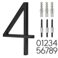 6 Inch Stainless Steel Floating House Number Metal Modern House Numbers For Outd