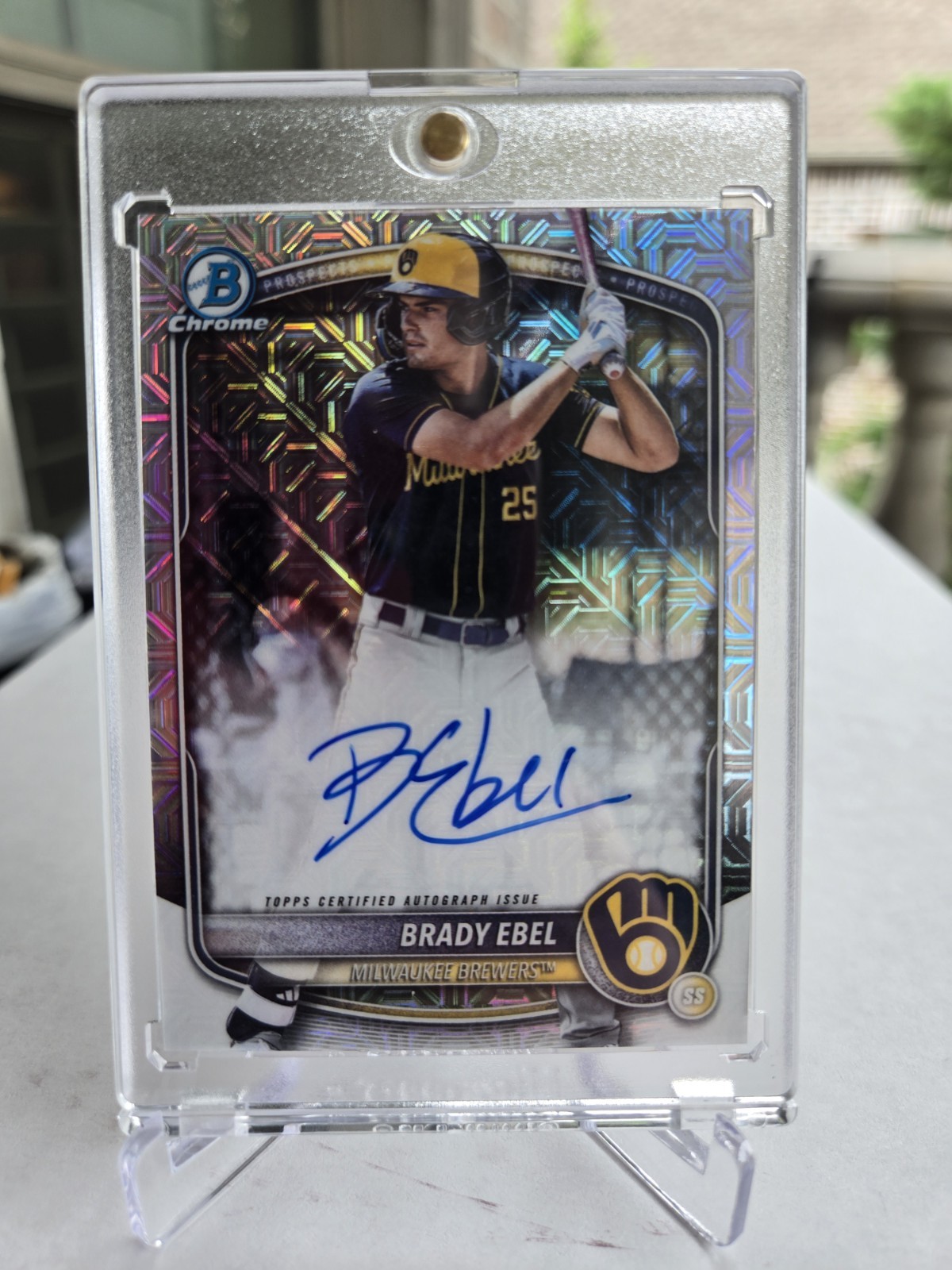 2025 Bowman Chrome Draft - Brady Ebel Autograph #BMA-BE Mojo Ref *Free Shipping*