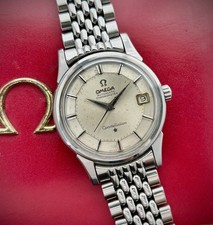 Vintage 1961 Omega Constellation Pie Pan 14393 61SC Cal 561 Beads of Rice BOX!