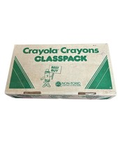 Vintage 1990 Crayola Classpack Crayons Box - 702/800 Count - Binney Smith USA