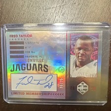 2023 Panini Limited Membership Autograph #16/25 Fred Taylor Jaguars NFL CLEAN