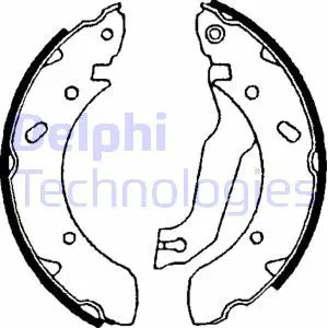 Für DELPHI LS1610 Brake shoe set LS1610 Brake shoe fits: HYUNDAI COUPE I, ELANT - Bild 2