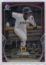 2023 Bowman Fuchsia Lunar Crater Refractor 155/199 Yordany De Los Santos 1ek2