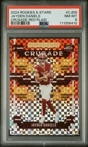 2024 Panini Rookies & Stars - Crusade Jayden Daniels #C-JDS Red Plaid (RC)