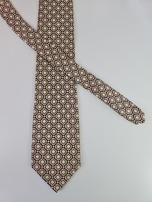 Corporate Image Tom James Silk Geometric Pattern Neck Tie Mens Multicolor USA 