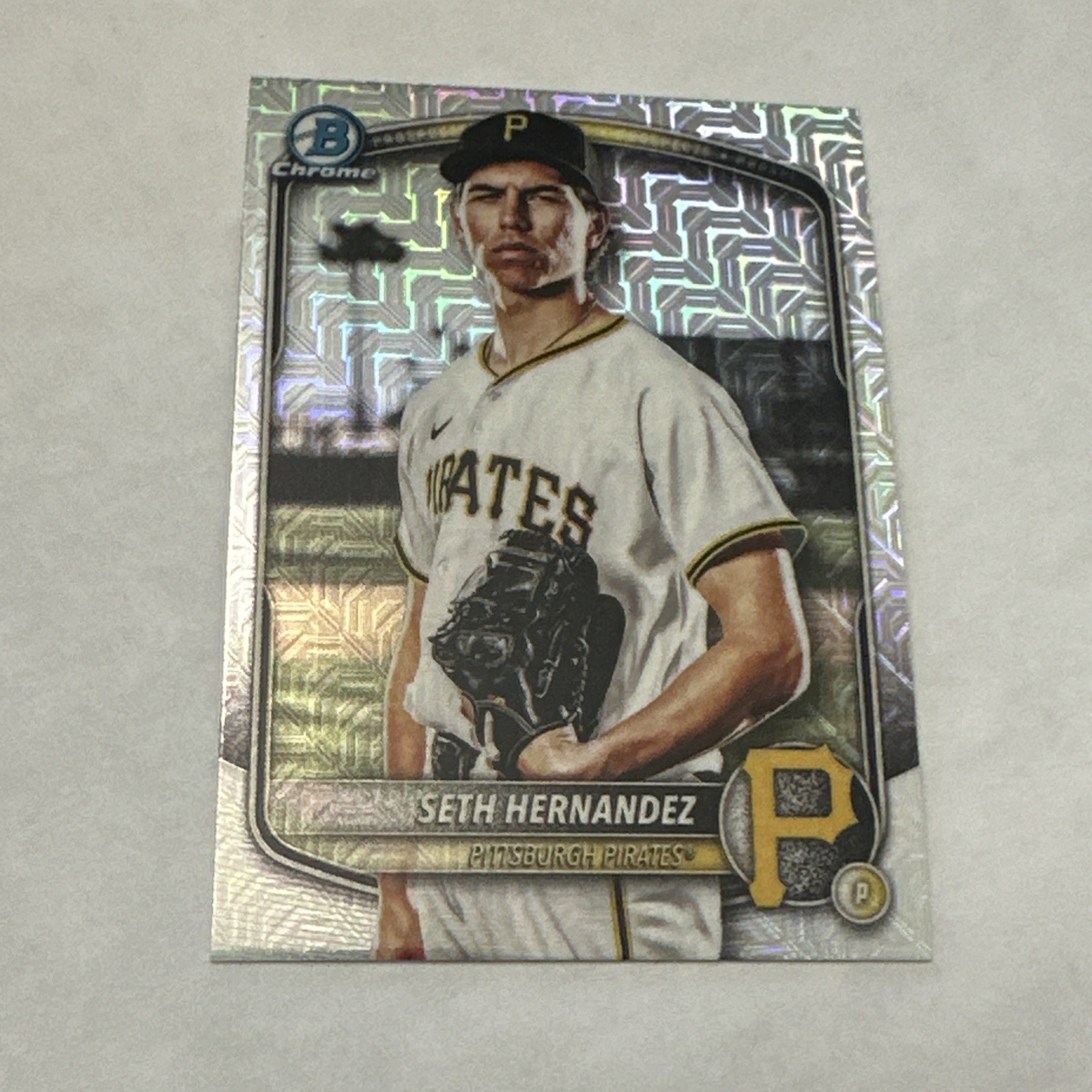 2025 Bowman Draft Seth Hernandez #BDC-25 Image Variation Mojo Refractor SSP