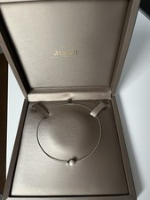 Niessing Collier aus Platin mit Brillant und Perle