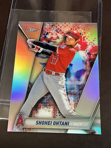 [OBO/MSG]  Shohei Otani Refractor Card 2019 Bowman'S Best Base