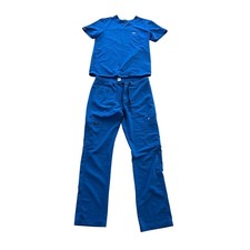 FIGS Scrub Set Royal Blue V-Neck Mens Cairo Scrub Pant