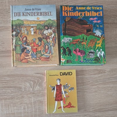 3x Anne de Vries | Die Kinderbibel in 2 verschiedenen Ausgaben & David Top Zusta