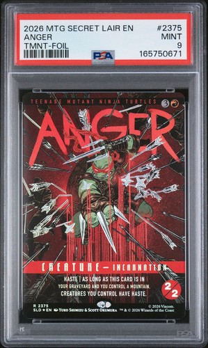 Magic the Gathering - Anger 2375 Secret Lair Foil PSA 9