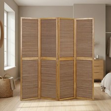 Raumteiler Trennwand Holz Paravent Bambus Sichtschutz Spanische Wand Homestyle4u