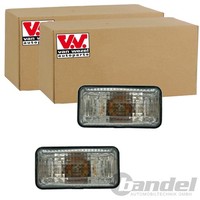 2X VAN Wezel Blinker Schwarz Seitenblinker Vorne Beidseitig Passend FÜR