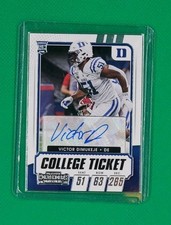Panini Contenders Victor Dimukeje Rookie Autograph #317 Duke Football