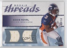 2008 SP Rookie Threads Curved Pattern 43/50 Eddie Royal #RT-ER x5u