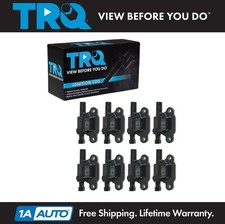 TRQ Ignition Coil Set of 8 for Chevy Pontiac GMC Buick Cadillac Pickup Truck SUV