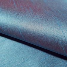 Premium Faux Silk Dupioni Fabric Topaz Blue Red 58" by the Yard Poly Shantung