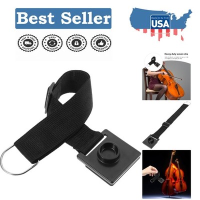 Cello Endpin Anchor - 21.65x3.14 Inch Non-Slip Pad for Stability & Protection