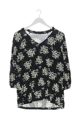 ME & I Longsleeve Damen Shirt Gr. DE 40 schwarz-wollweiß-grün Casual-Look