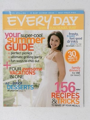 Every Day with Rachael Ray Magazine Summer Guide Recipes Food Cooking