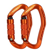 22KN Auto Locking Carabiner Clip Twist Lock Climbing CE UIAA Heavy Duty