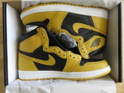 Jordan 1 Retro HighPollen black&yellow 2021 Gr. 43