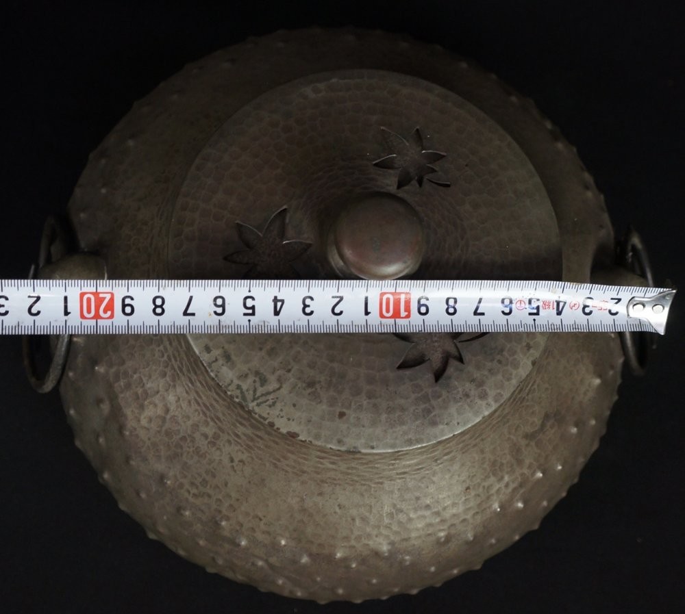 Antique Japan bronze Koro censer sculpture 1900 interior craft