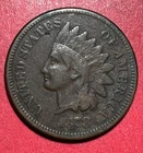 1878 US Indian Head Cent! FINE/VF Details! Semi Key Date! Old US Coin!