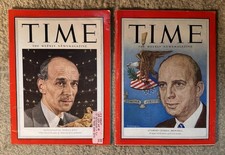 Time Magazine January 15, 1951 plus February 16, 1953
