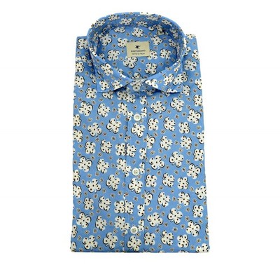 STICK men's shirt slim fit pure cotton fancy art. B1586