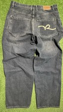 Rocawear Y2K Vintage Baggy Jeans Men's 38x33 Dark Wash Skater