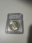 1923 MS63 90% Silver Peace Dollar ICG