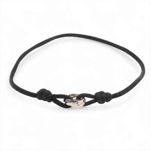 Cartier Trinity Cord bracelet 750 (WG) x Ceramic Total 2.6g